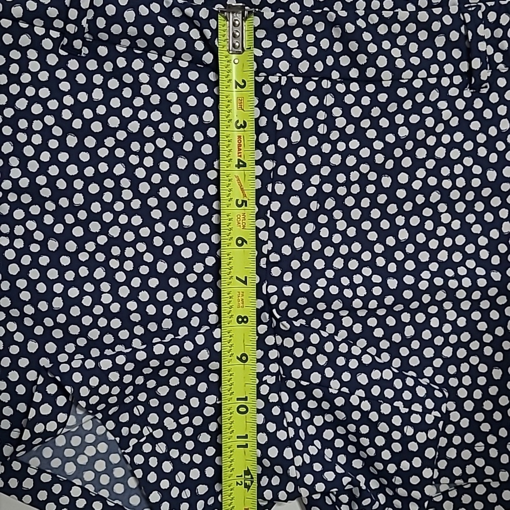 NWT SPANX Navy Blue & White Polka Dot Sunshine Shorts size Large - Picture 11 of 11